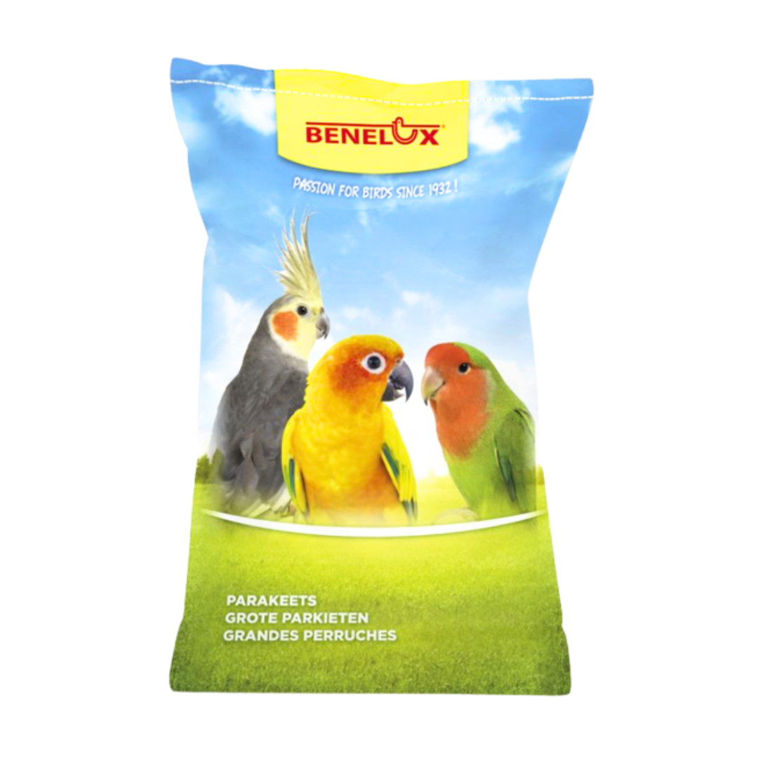 Benelux Veliki Papagaji sa Voćem, Ljutom Paprikom i Brazilskim Orahom 12.5 kg – premium hrana za velike papagaje
