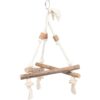 Trixie Ljuljaška Trougao od Prirodnog Drveta 27x27 cm – Stabilna i zabavna ljuljaška za ptice, izrađena od prirodnog drveta, podstiče igru, kretanje i pruža sigurno mesto za odmor vašeg ljubimca.