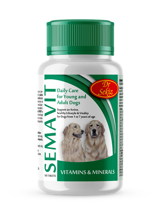 SEMACO SEMAVIT 100 TBL/100g – Vitaminsko-proteinski dodatak hrani za mlade i odrasle pse