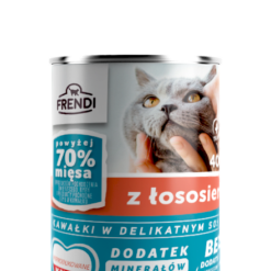 FRENDI Konzerva za Mačke 400g – Komadići u Sosu sa Lososom