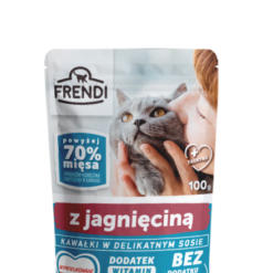 FRENDI Kesica za Mačke 100g – Komadići u Sosu sa Jagnjetinom