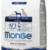 Monge Medium Senior Piletina i Pirinač – Kompletna ishrana za starije pse srednjih rasa 3kg