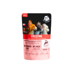 PET REPUBLIC Kesica za Odrasle Mačke 100g Fileti sa Komadićima Teletine - 24komada