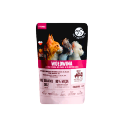 PET REPUBLIC Kesica za Sterilisane Mačke 100g Fileti sa Komadićima Govedine - 24komada
