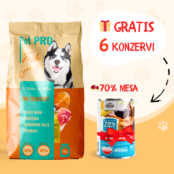 Pet PRO Fish 12kg + Frendi konzerve 1,250g (6 komada) GRATIS